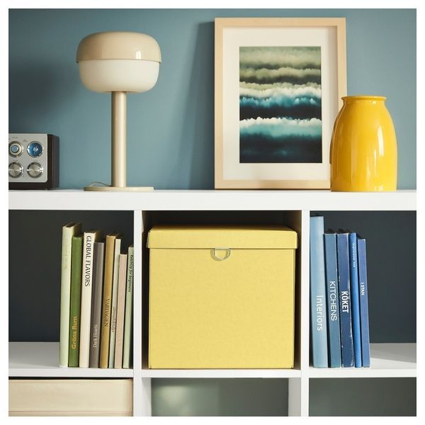 IKEA Контейнер з кришкою, жовтий NIMM, 705.959.45 70595945 фото