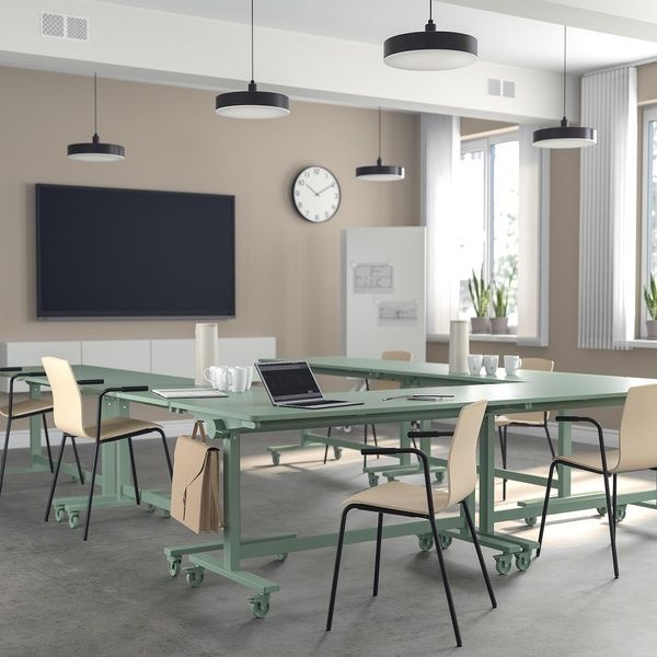 IKEA Стол складной на колесах, зеленый MITTZON, 805.279.51 80527951 фото