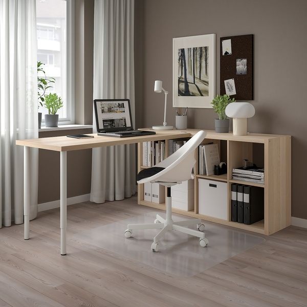 IKEA Письменный стол, дуб беленый/беленый KALLAX / LAGKAPTEN, 494.816.82 49481682 фото