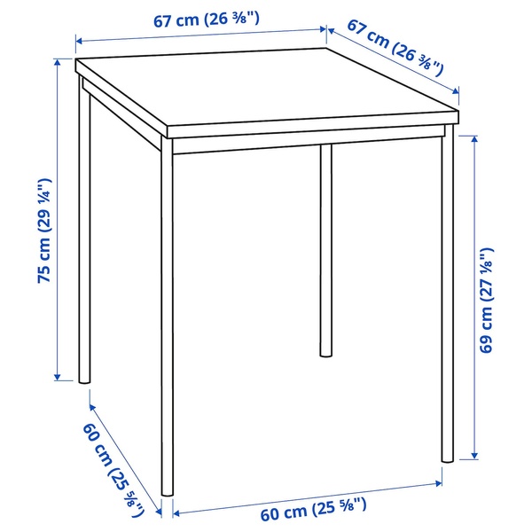 IKEA Стіл і 2 стільці, чорний/чорний/Remmarn темно-сірий SANDSBERG / PÅBODA, 595.363.68 59536368 фото