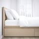 IKEA Каркас кровати с 4 ящиками для хранения, дубовый шпон, беленый/Лейрсунд MALM, 291.754.38 29175438 фото 7