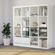 IKEA Полка с 4 вставками, белый/стекло KALLAX, 095.731.98 09573198 фото 1