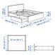 IKEA Каркас кровати с 2 ящиками для хранения, черно-коричневый MALM, 091.304.79 09130479 фото 3