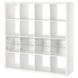 IKEA Полка с 4 вставками, белый/стекло KALLAX, 095.731.98 09573198 фото 2