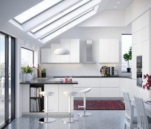 IKEA Настінний рівень, 2 двері, білий/Voxtorp матовий білий METOD, 893.919.48 89391948 фото