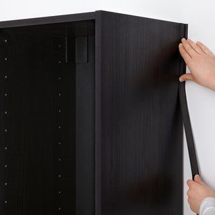 IKEA Защитная планка, вертикальная, имитация черного дерева METOD, 902.448.43 90244843 фото