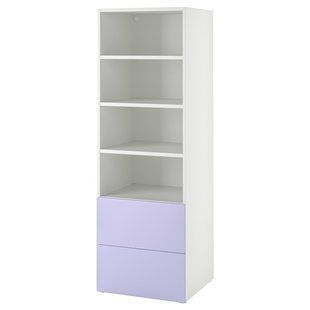 IKEA Книжный шкаф, белая сирень/с 2 ящиками SM&Aring;STAD / PLATSA, 695.426.46 69542646 фото
