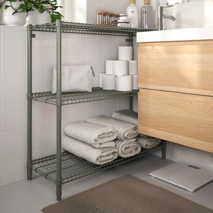 IKEA Шафа OMAR - сіро-зелена 92x36x94 см, 504.830.72 50483072 фото