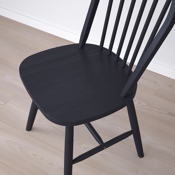 IKEA Стіл та 4 стільці, сосна чорна/чорна DANDERYD / SKOGSTA, 395.680.82 39568082 фото