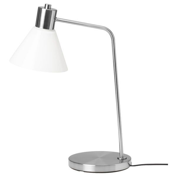 IKEA Настільна лампа нікель/скло FLUGBO, 005.139.72 00513972 фото