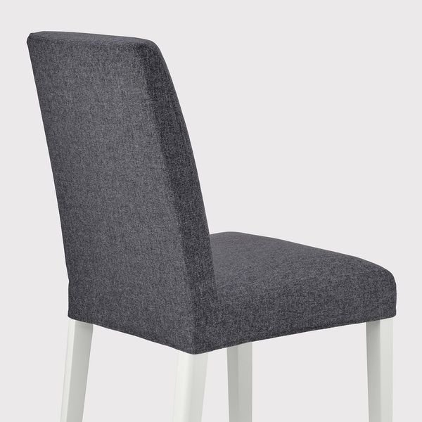 IKEA Стул, белый/Гуннаред средне-серый BERGMUND, 694.815.96 69481596 фото