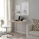 IKEA Письменный стол, дуб беленый/белый LINNMON / SP&Auml;ND, 095.638.68 09563868 фото 2