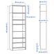 IKEA Книжкова шафа з надставкою, коричневий горіх BILLY, 395.818.80 39581880 фото 4