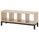 IKEA Книжный шкаф с несущей рамой, дуб мореный белый/черный KALLAX, 394.426.72 39442672 фото 2