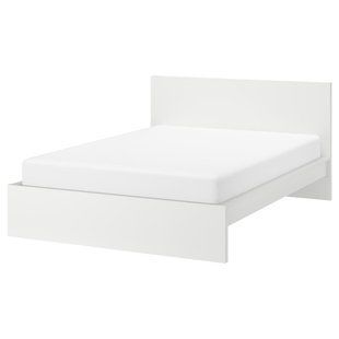 IKEA Каркас кровати, высокий, белый/Лурой MALM, 790.024.35 79002435 фото