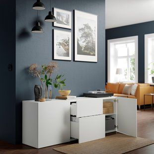 IKEA Комбинация с ящиками, белый/Лаппвикен белый BEST&Aring;, 894.126.63 89412663 фото