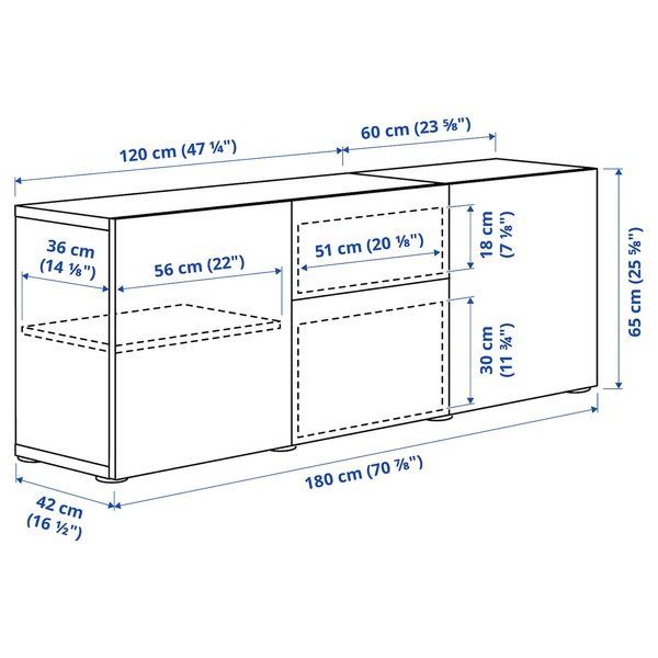 IKEA Комбинация с ящиками, белый/Лаппвикен белый BEST&Aring;, 894.126.63 89412663 фото