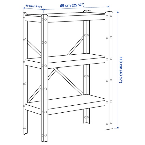 IKEA Книжкова шафа, чорний BROR, 392.726.41 39272641 фото