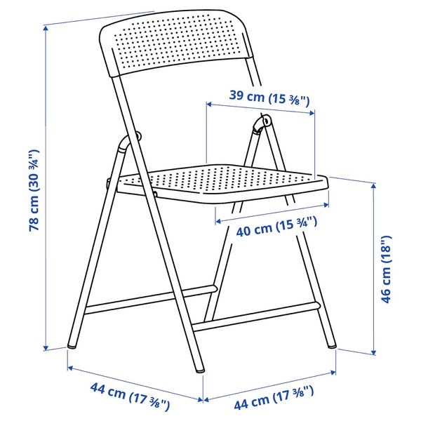 IKEA Стіл + 4 розкладні стільці, садовий, білий/білий/сірий TORPARÖ, 894.948.66 89494866 фото