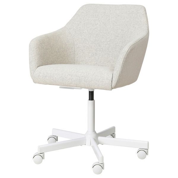 IKEA Обертове крісло Gunnared бежевий/білий TOSSBERG / MALSK&Auml;R, 795.082.32 79508232 фото