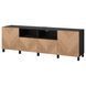 IKEA BESTA (ИКЕА БЕСТО), Тумба под ТВ с дверцами и ящиками, черно-коричневый/Hedeviken/дубовый шпон Stubbarp, 240x42x74 см, 394.359.35 39435935 фото 2