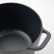 IKEA Кастрюля с крышкой, эмалированный чугун Матовый/черный VARDAGEN, 605.606.73 60560673 фото 8