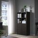 IKEA Стеллаж с 4 вставками, черно-коричневый KALLAX, 292.783.04 29278304 фото 1