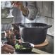 IKEA Кастрюля с крышкой, эмалированный чугун Матовый/черный VARDAGEN, 605.606.73 60560673 фото 6