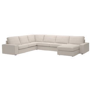 IKEA 6-місний кутовий диван з шезлонгом, Tresund світло-бежевий KIVIK, 794.828.78 79482878 фото
