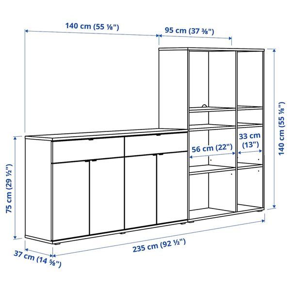IKEA Книжный шкаф, белый VIHALS, 094.406.17 09440617 фото