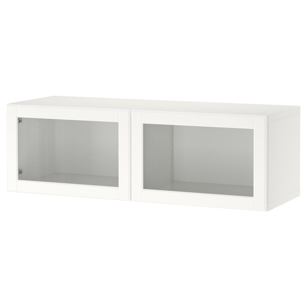 IKEA BESTÅ (ІKEA БЕСТО), Шафа з дверцятами, білий/Оствік білий, 120x42x38 см, 794.262.03 79426203 фото