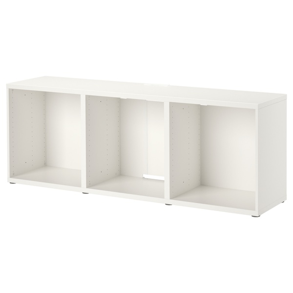 IKEA BESTA (ІKEA БЕСТА), Тумба под ТВ, белая, 180х40х64 см., 702.998.79 70299879 фото