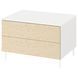 IKEA PLATSA (ИКЕА ПЛАТСА), Комод, 2 ящика, белый/под живую сосну Кальбоден, 80x57x53 см, 095.013.14 09501314 фото 2
