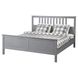 IKEA HEMNES (ІKEA ХЕМНЭС), Каркас ліжка, сірий bejcowane, Lönset, 160х200 см, 592.471.89 59247189 фото 1