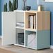 IKEA Комбінація шаф на ніжках, білий/дуб морений, світло-сіро-блакитний ефект EKET, 095.493.87 09549387 фото 3